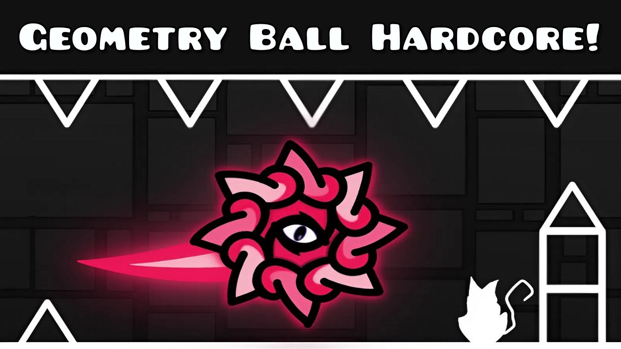 Geometry Ball Hardcore! Gameplay Screenshot 1 - Play Online