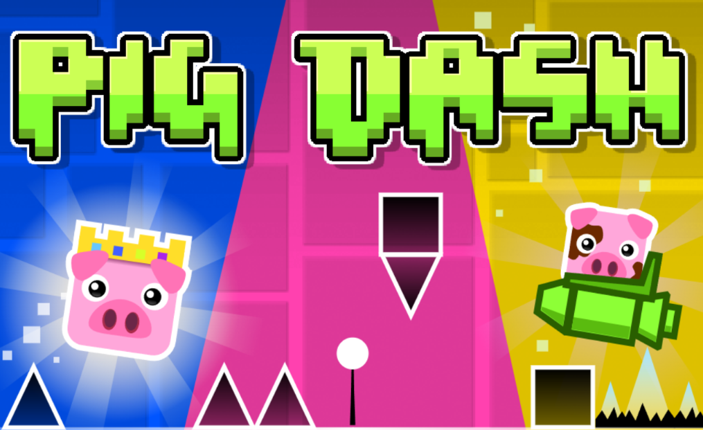Geometry (Pig) Dash Gameplay Screenshot 1 - Play Online