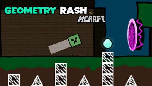 Geometry Rash But MCraft Gameplay Screenshot 1 - Play Online