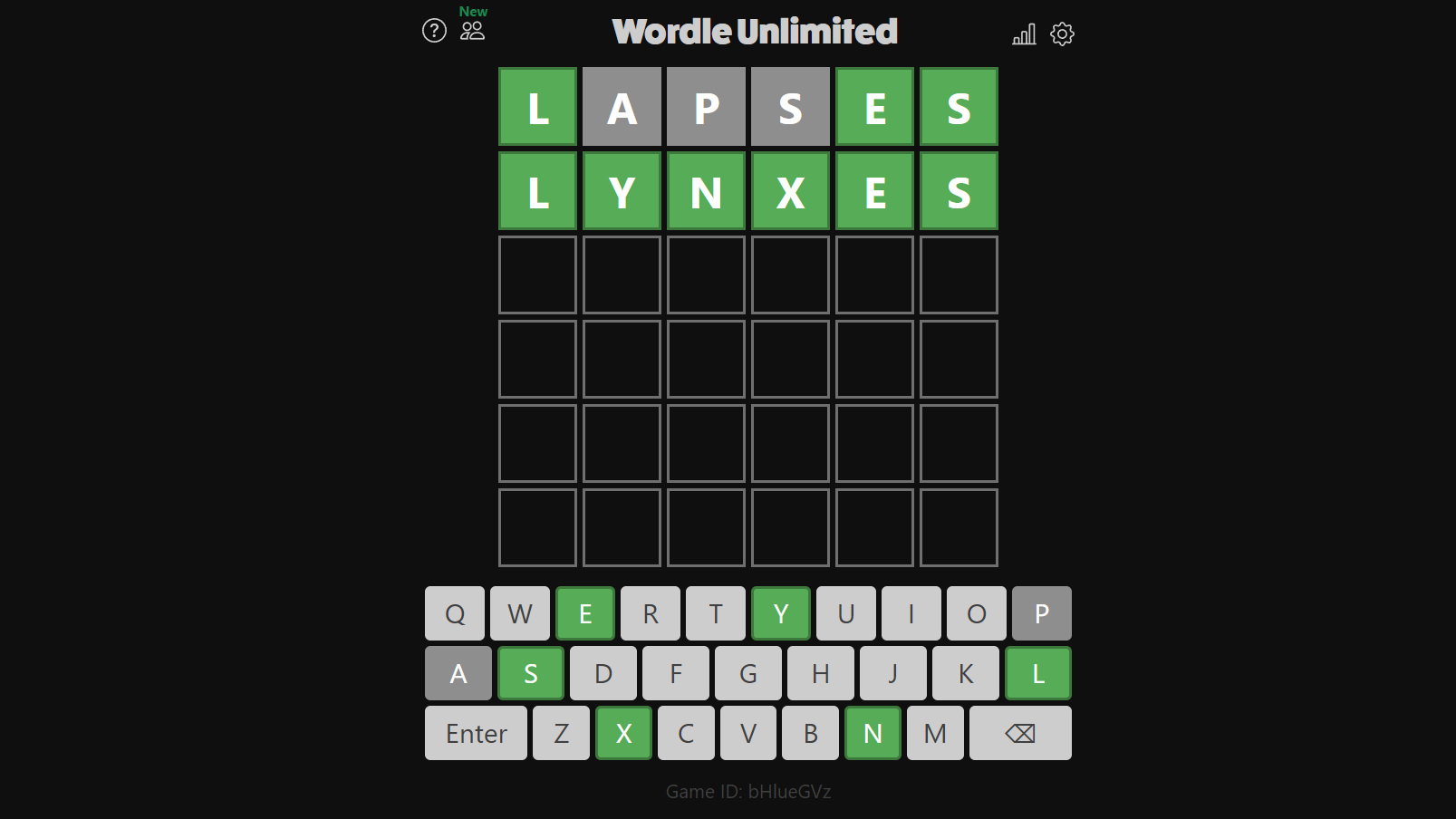 Wordle Unlimited Gameplay Screenshot 1 - Play Online